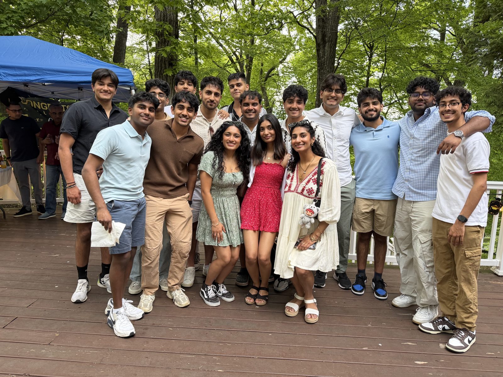 Group of friends at an outdoor gathering